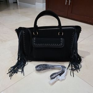 Summer & Rose Fringe Purse, Black, Never used